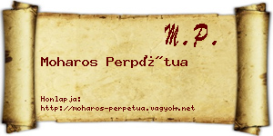 Moharos Perpétua névjegykártya